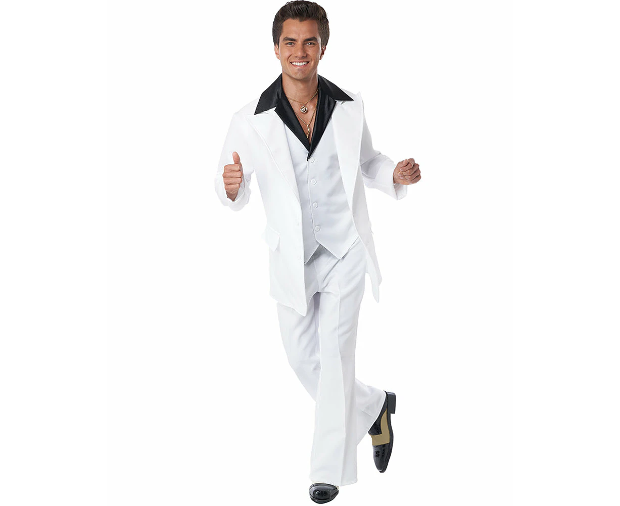 70s Era Disco Suit Deluxe Mens Costume