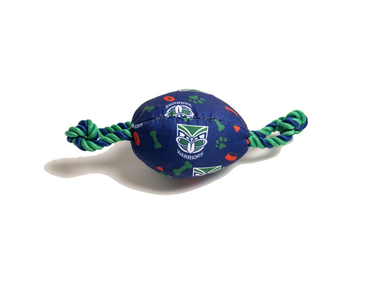 The Stubby Club New Zealand Warriors NRL Themed Durable Dog/Cat Pet Chew Toy