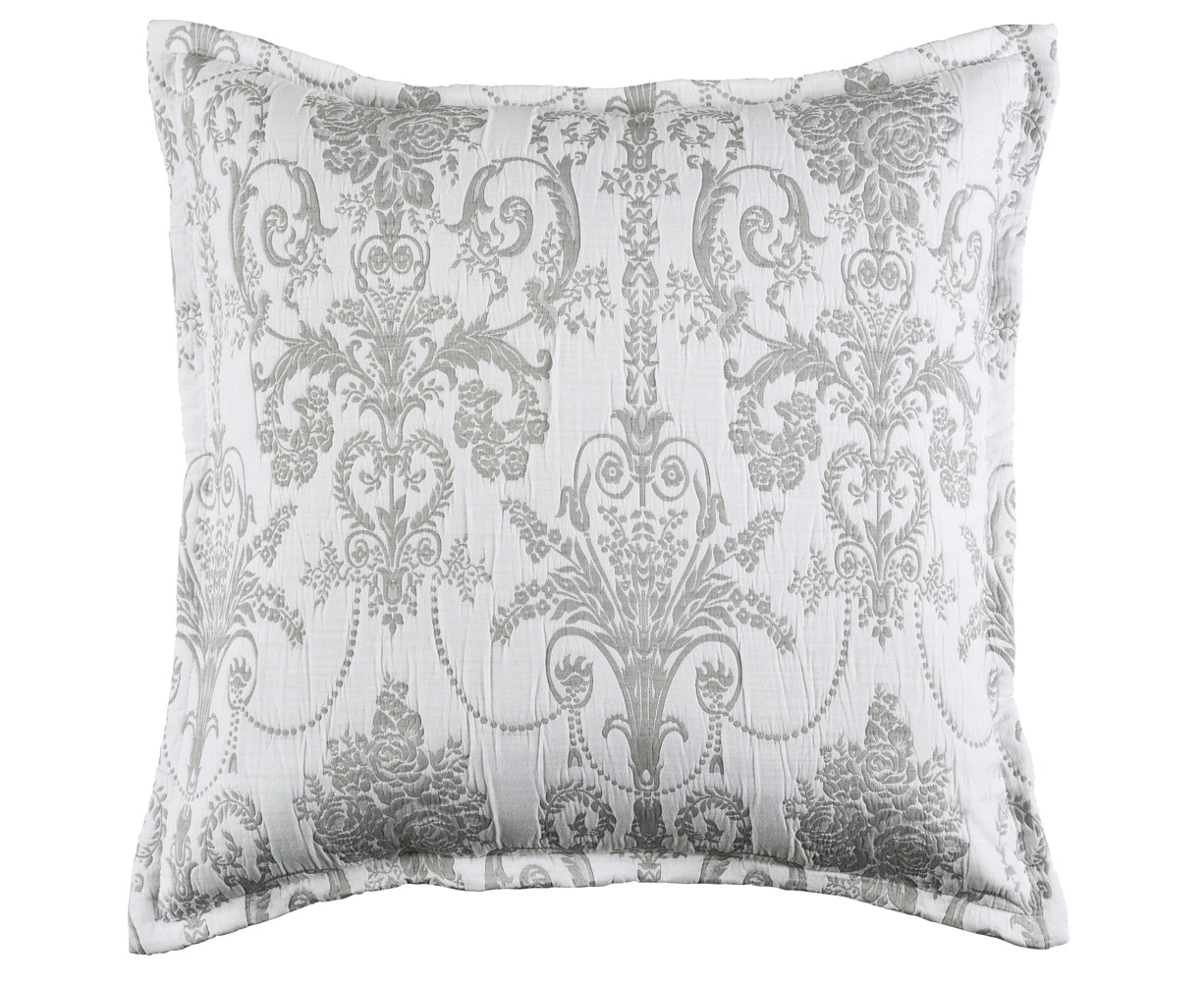 Bianca Olivia 65x65cm Polyester/Cotton European Pillowcase/Cushion Cover Grey