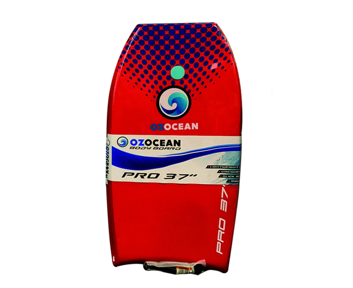 Oz Ocean Pro 102x52cm Eva Bodyboard w/ Strap Beach Kick Board Floater Assorted