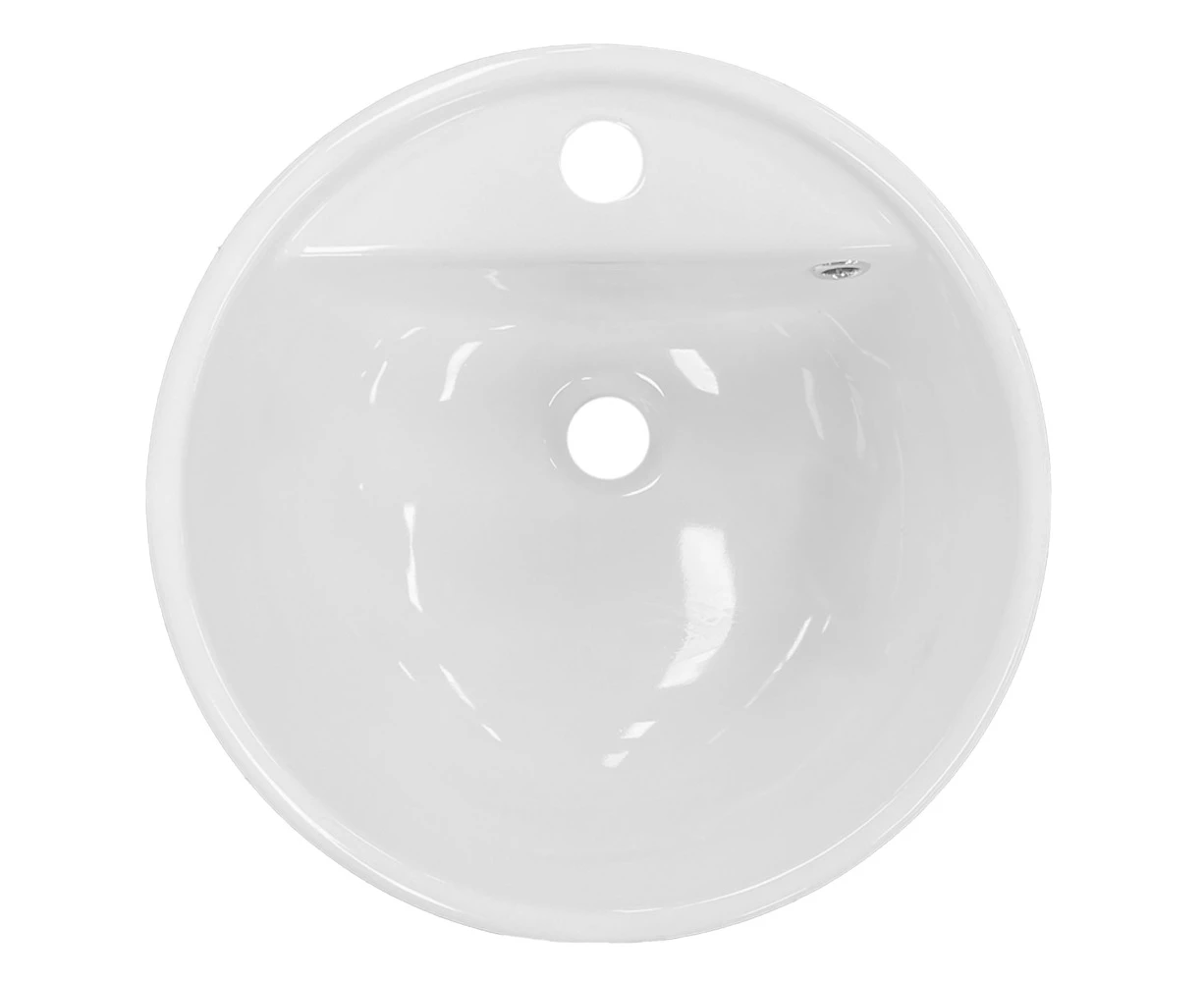 Flaminia Ceramica Twinset 42 Ceramic Semi-Inset Wash-Basin 1TH White 5055/42