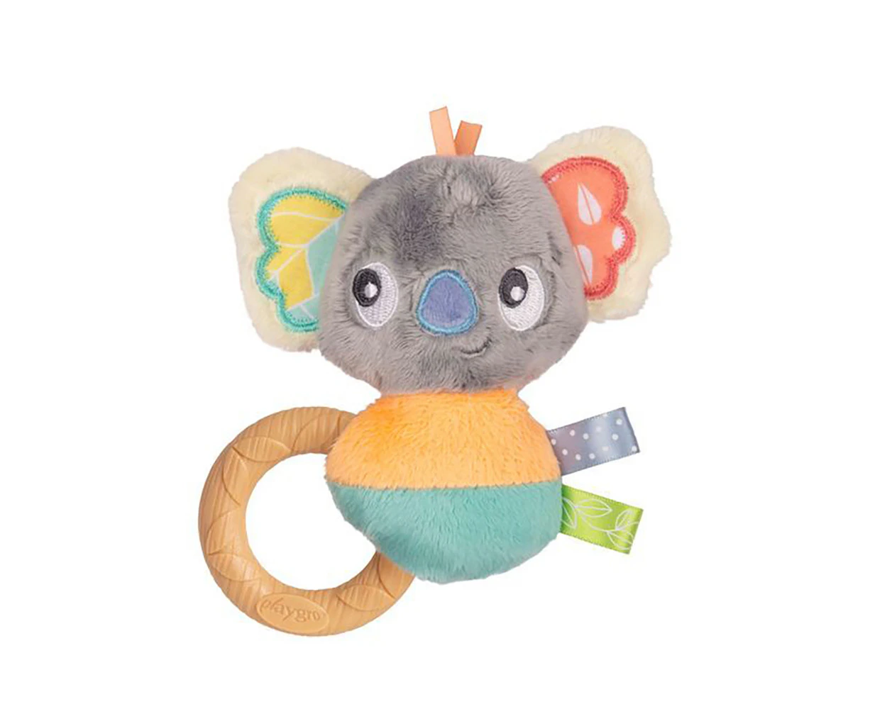 Playgro Fauna Friends Ring Rattle Koala Interactive Baby Fun Play Toy 0m+