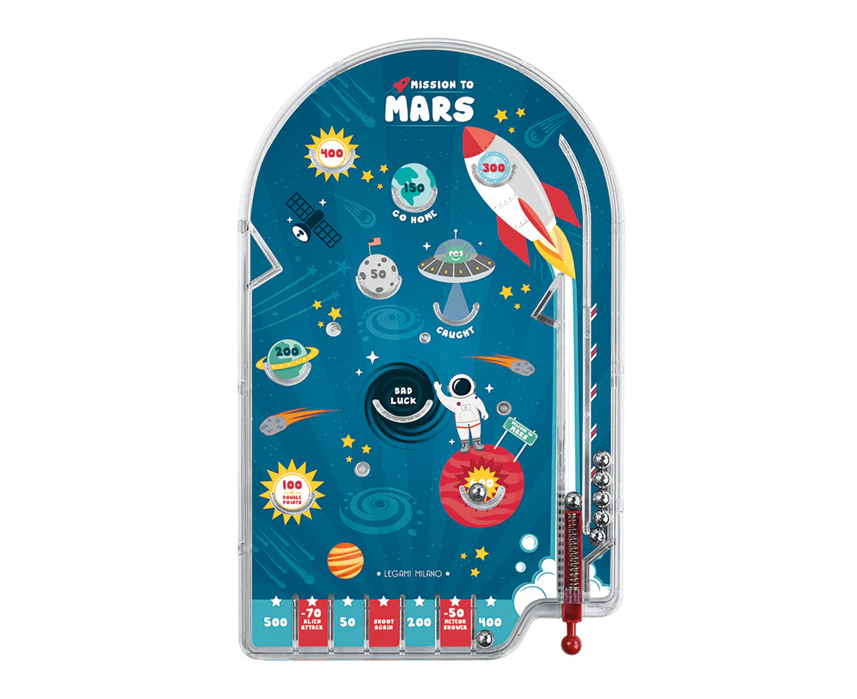 Legami Mini Pinball 29cm Space Explorer Kids/Children Handheld Fun Game Toy