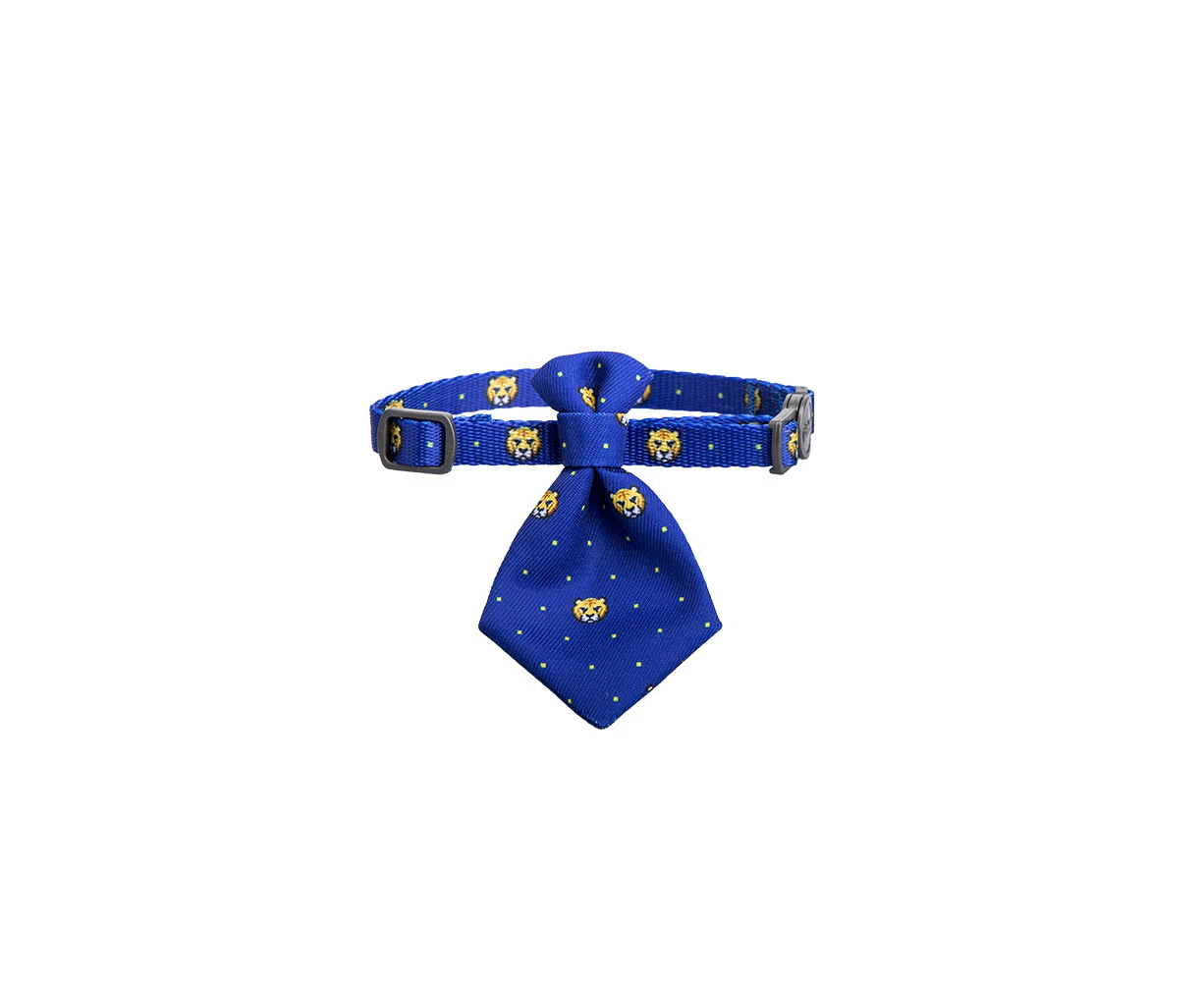 Pidan Adjustable 18-30cm Pet Cat/Kitten Necktie/Collar Accessory Blue Tigers