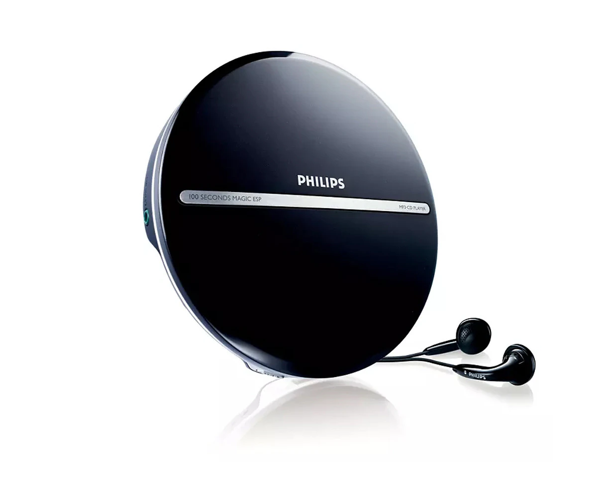 Philips Portable On The Go MP3-CD Music Player With LCD Display/Bass Boost