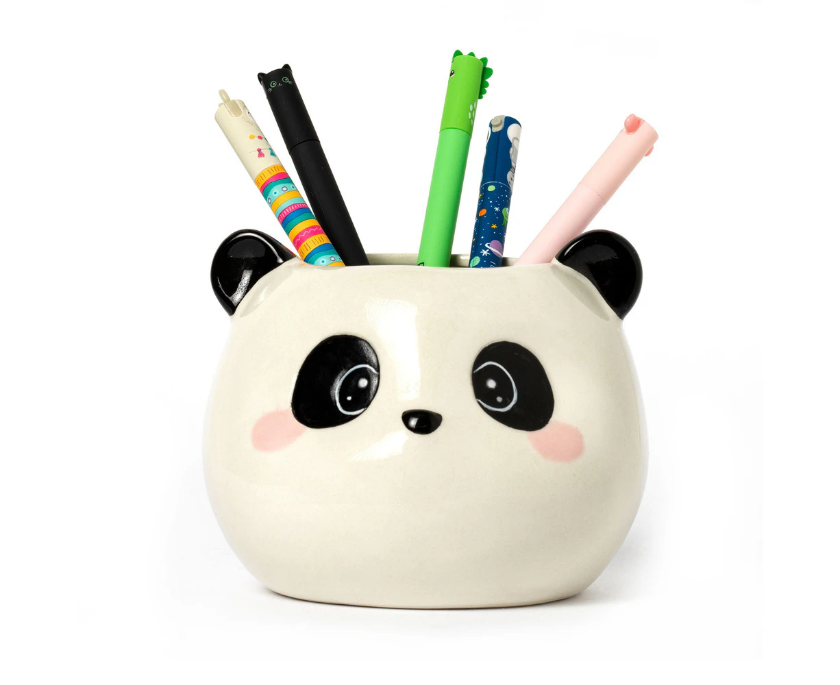 Legami Desk Friends Ceramic Pen/Ballpen Pencil Holder Storage Stationery Panda