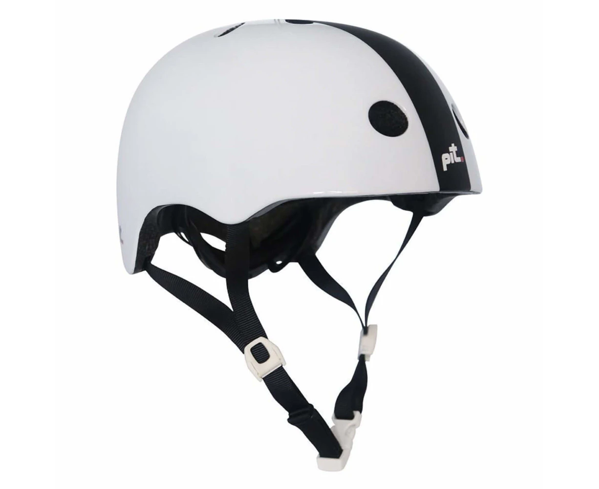 Pit Bicycle/Bike/Sports Helmet Large/X-Large Fits 58-62cm Gloss White/Matte BLK