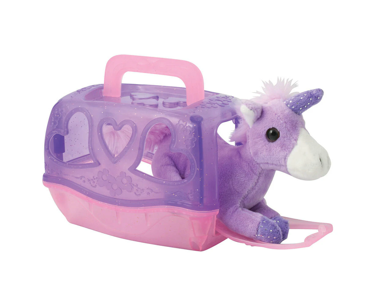 Fumfings Novelty Unicorn Carry Case Critter 14cm Carriers 3y+ Outdoor Toy Assort