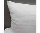 Jason Commercial Satin Stripe Premium Bedroom Easy Care Pillow Case 48x73cm WHT