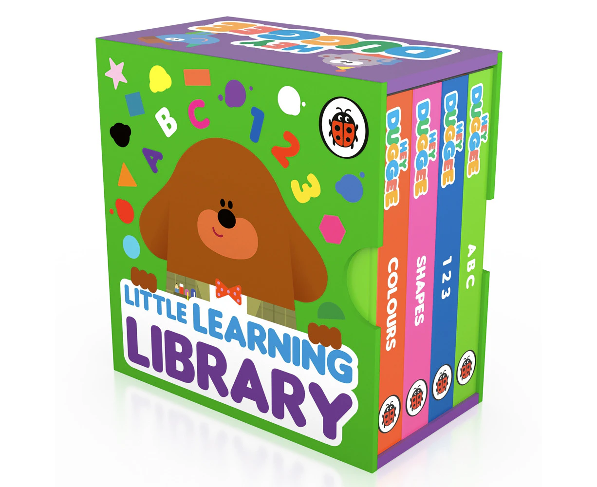 4pc Hey Duggee Little Learning Library Children's Board Learning Books w/Box