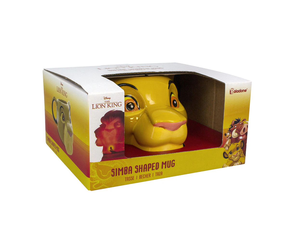 Paladone 500ml Lion King Simba Shaped Mug Novelty Kids/Children Drinking Cup