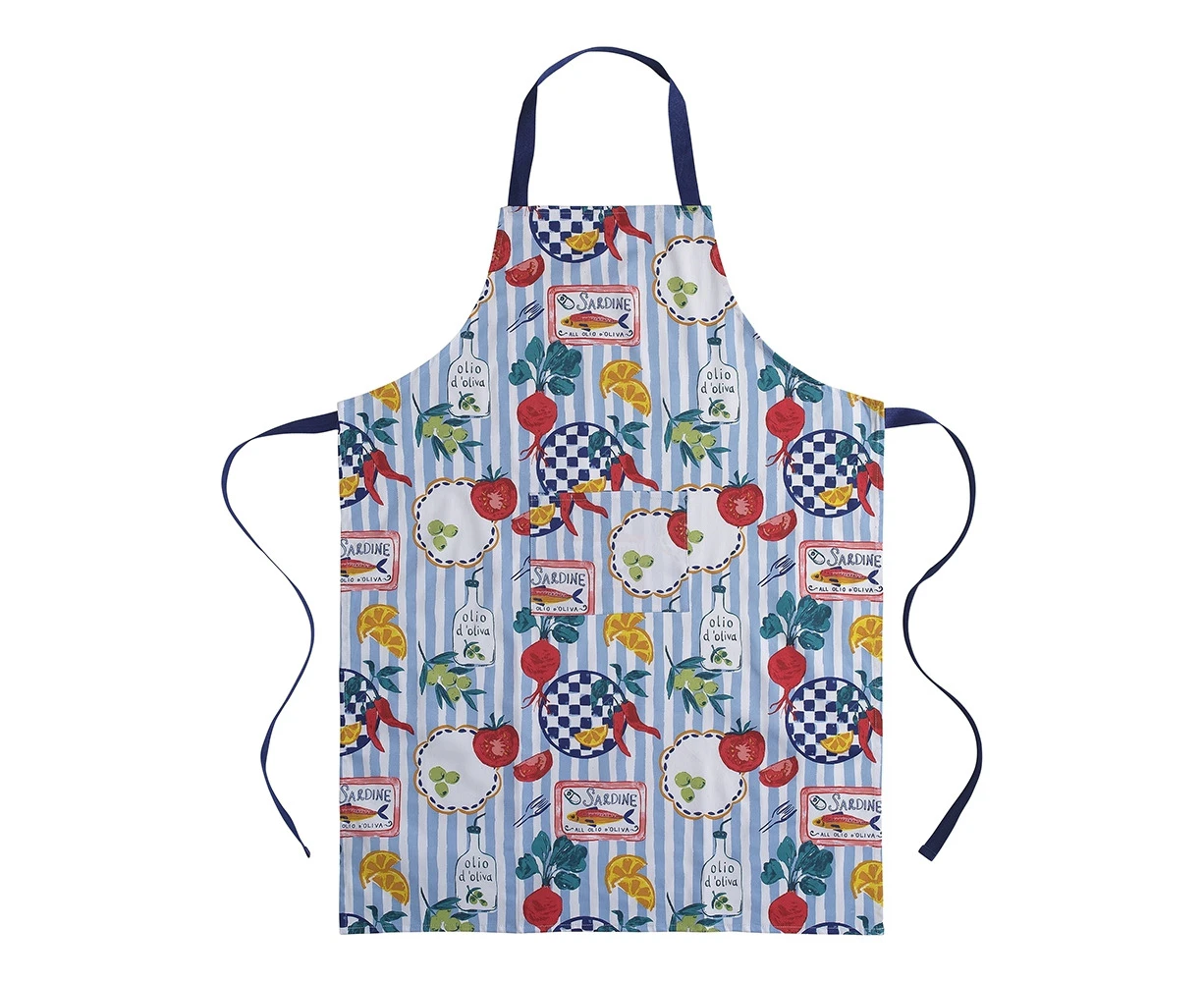 Porto Cucina Cotton 92.5cm Apron w/ Pocket Kitchen Cooking/Grilling Adjustable