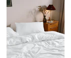 Dickies Cotton Waffle Texture Quilt Cover Set White