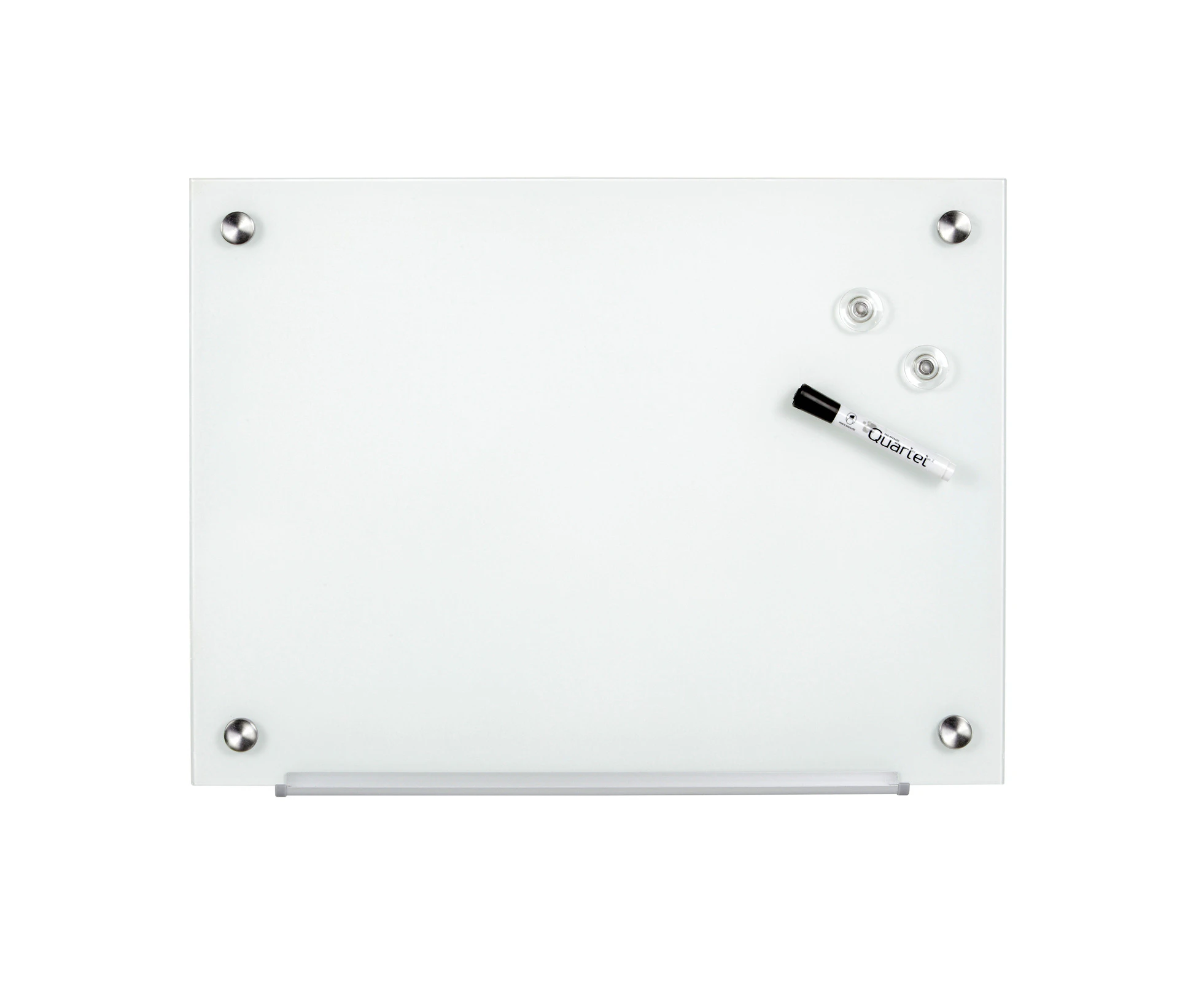 Quartet Frameless Magnetic 45x60cm Tempered Glass Office Board Dry-Erase Surface