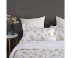 Onkaparinga King Bed/Bedroom Printed Cotton Quilt Cover Set w/Pillowcases Wattle