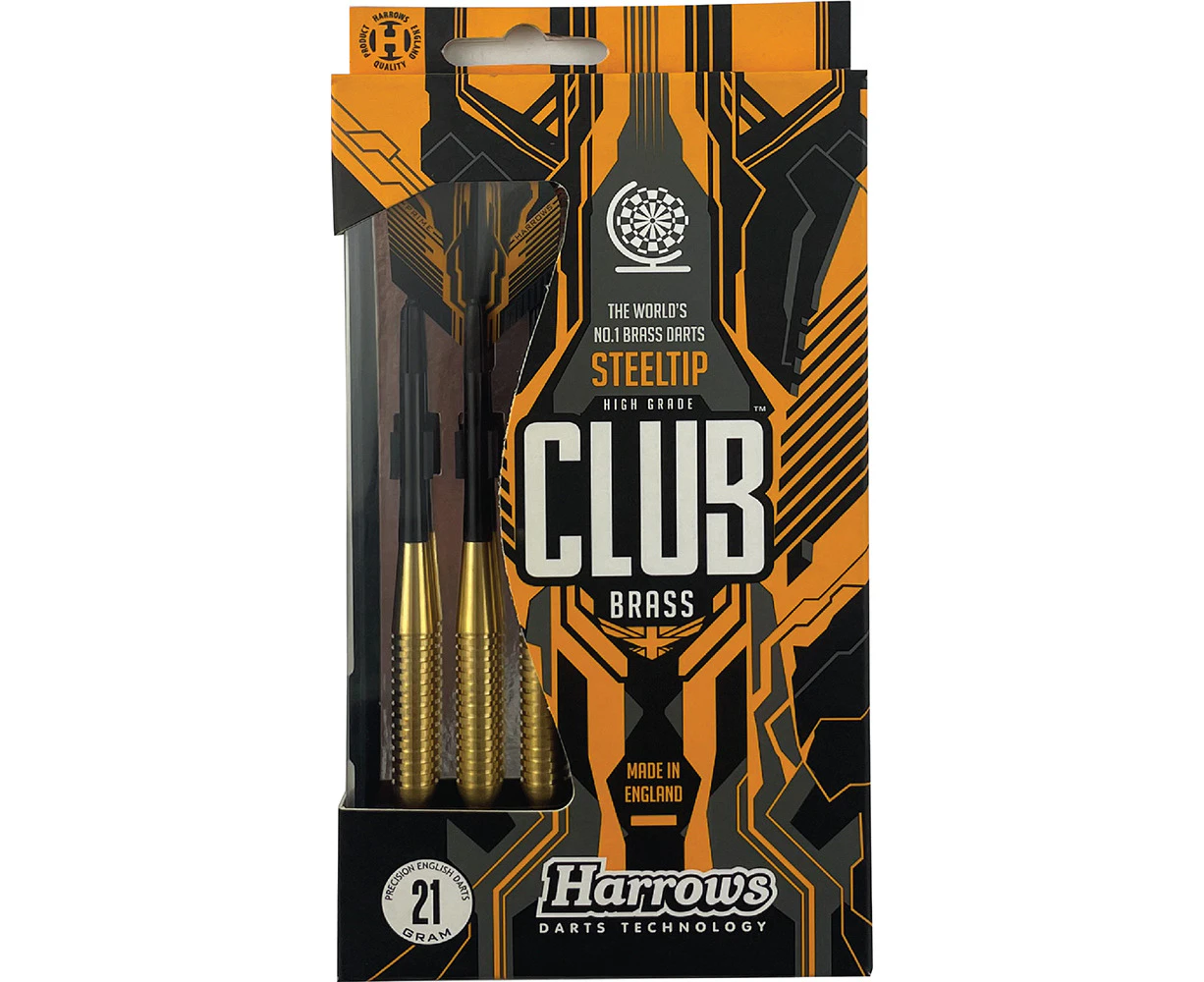 Harrows 21g Club Brass Darts w/ Slimpack Carry Case Beginners Sports Equipment