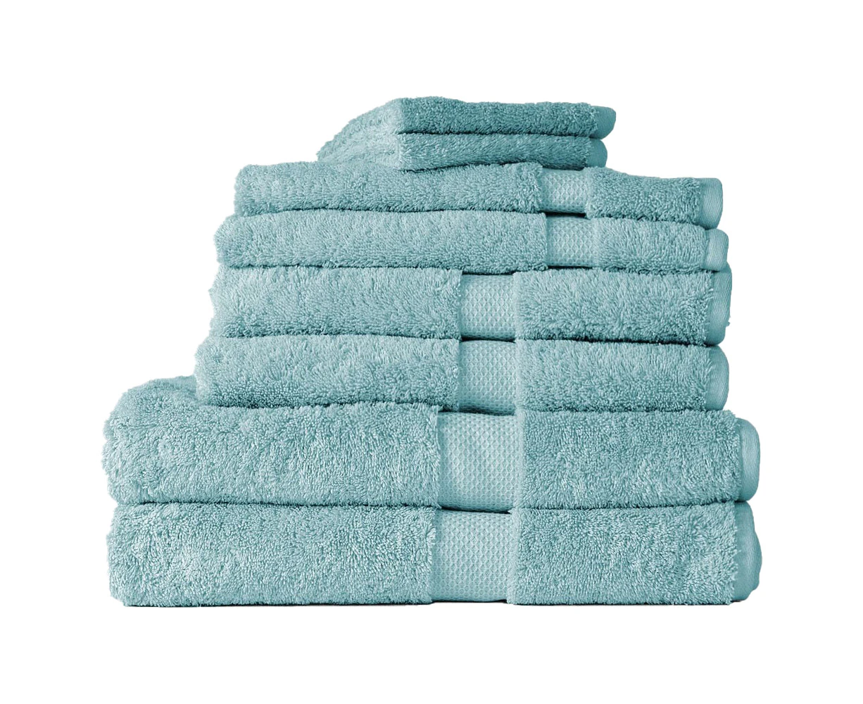 8pc Canningvale Royal Splendour Home Decor Bathroom Bath Towel Set Aqua Foam