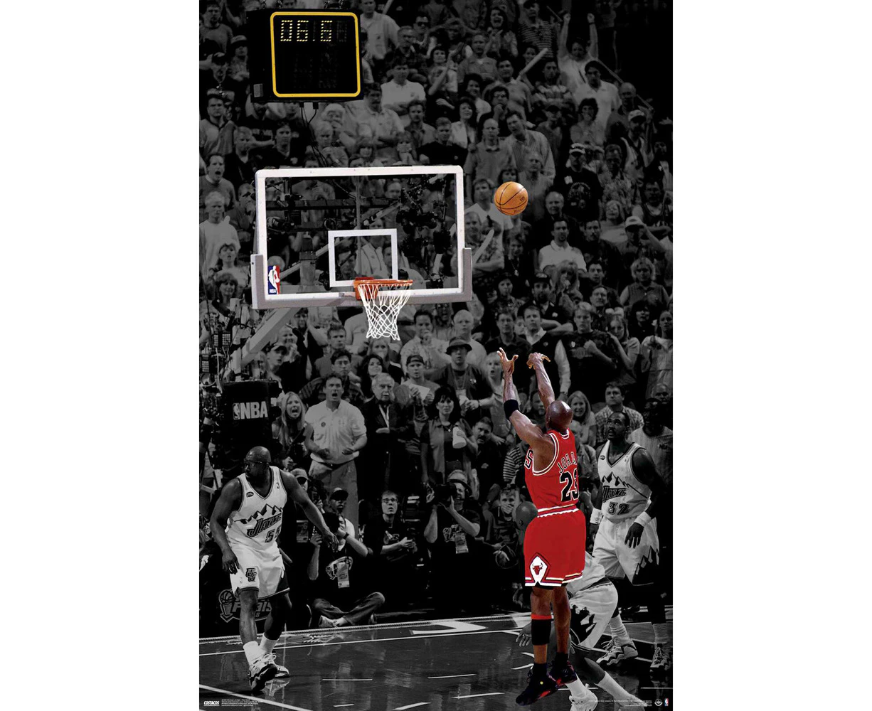 Impact Merch Michael Jordan The Shot Regular Sized Poster Wall Decor 92x61cm