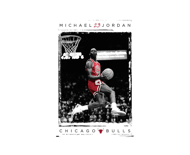 Impact Merch Michael Jordan Dunk Regular Sized Poster Wall Hanging Decor 92cm