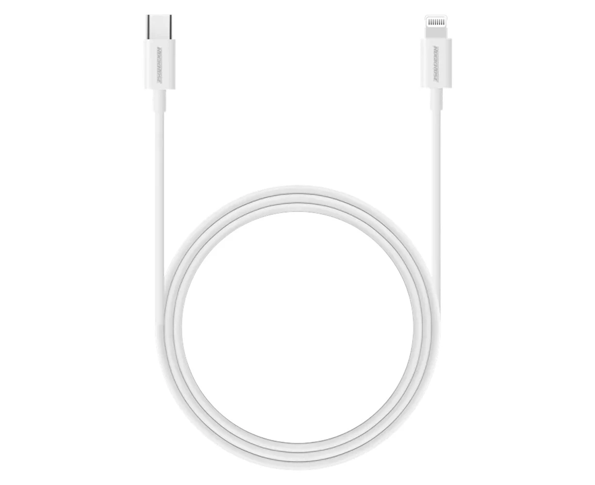 RockRose Ivory CL 1m 20W USB-C to Lightning MFI-Certified Cable For Apple