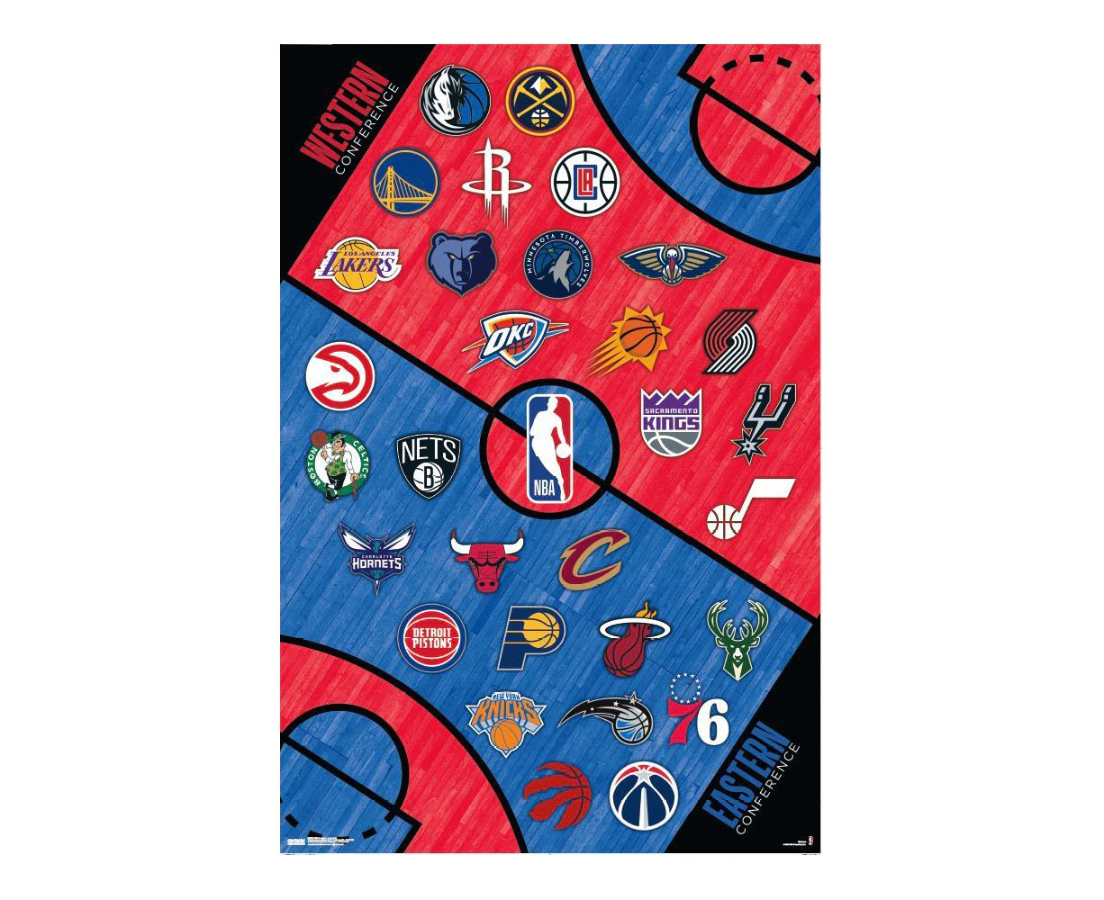 Impact Merch NBA League Logos 22 Regular Sized Poster Wall Hanging Decor 92cm