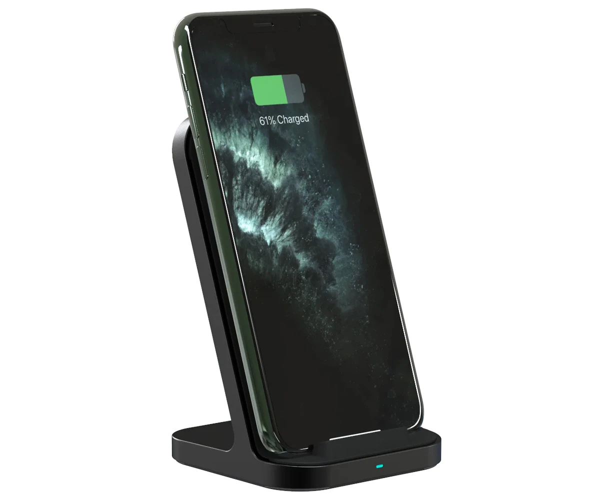 RockRose Airwave 10W Wireless Charging Mobile/Phone Stand/Station Black