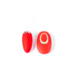 Maia Shortcake USB Rechargeable Remote Control Egg Vibrator - Red