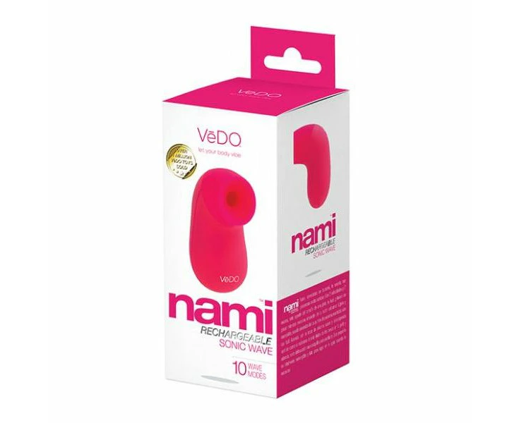 Vedo Nami Sonic Vibe Foxy Pink Rechargeable Powerful Sonic Waves Clitoral Stimulator  Introducing The Vedo Nami Sonic Vibe Foxy Pink Rechargeable The