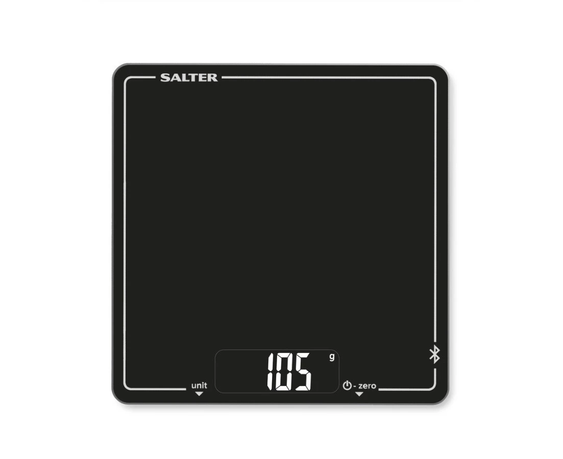 Salter Bluetooth Electronic Digital Weight Kitchen Cooking Scale Set 10kg Black