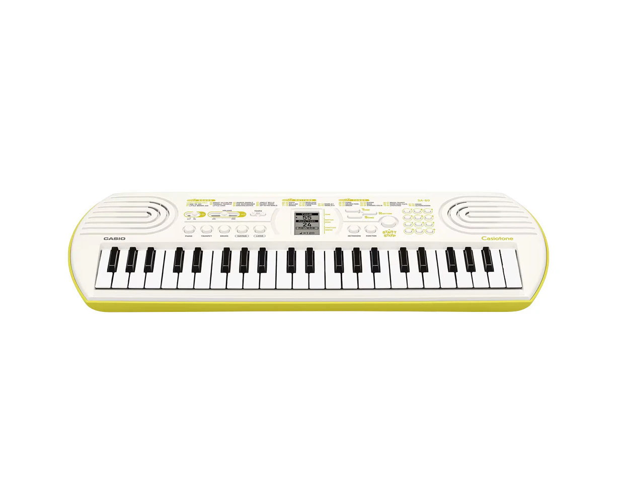 Casio SA-80 Casiotone 44 Key Mini Kids/Childrens Musical Electric Keyboard White