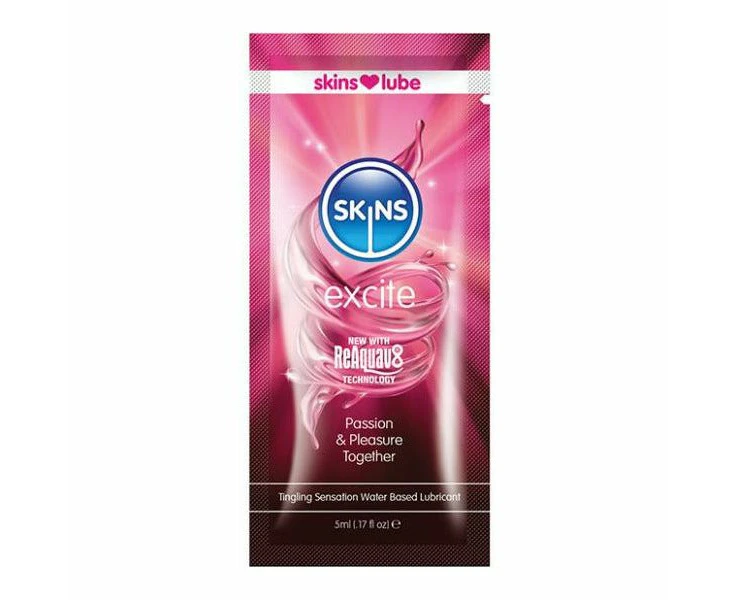 Skins Excite Water Based Lubricant 5ml Foil: The Ultimate Arousal Boost For Intimate Pleasure