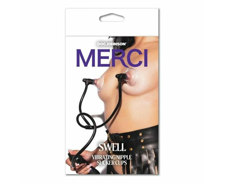 Introducing The Merci Swell Black Sensation Nipple Pump (model M01) For Women, For Intense Nipple Stimulation And Arousal In Sleek Black Hue