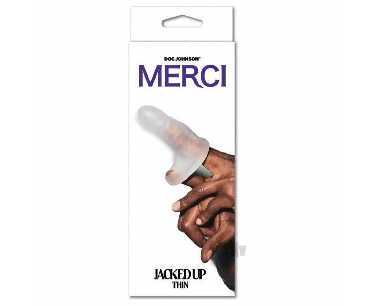 Introducing The Merci Jacked Up W/ball Strap Thin Penis Extender Sleeve Model Ju Xtn100 For Men Enhances Length And Girth, Stimulates Penis, Balls Tea