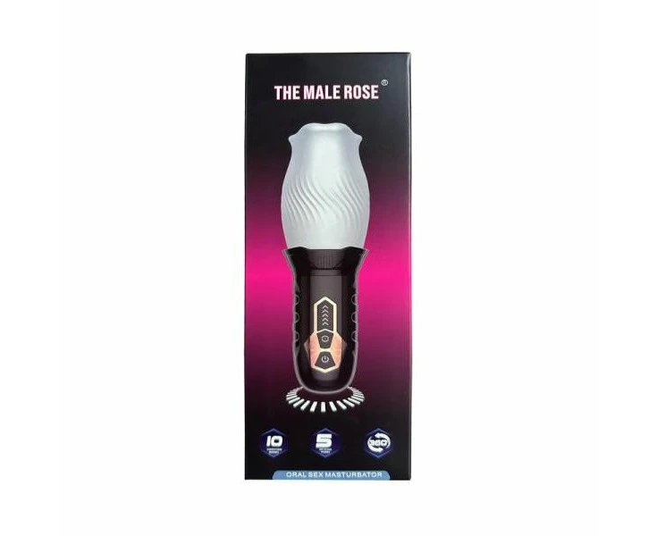 The Male Rose Gawk Gawk 3000 Oral Simulation Masturbator For Men Head Stimulating Pleasure Black