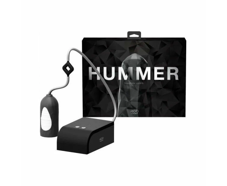 Vedo Hummer Super Bj Machine Automated Hands Free Suction Masturbator For Men Model H109 Simulates Realistic Blowjob Pleasure Ring Glow In The Dark Bl