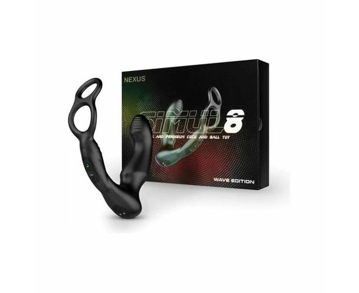 Nexus Simul8 Wave Dual Cock Ring Prostate Massage Black