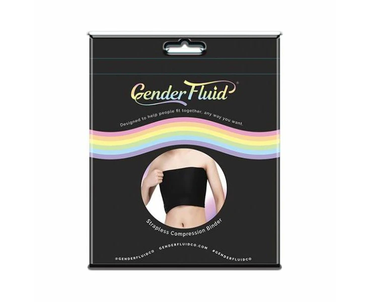 Gender Fluid Strapless Chest Compression Binder Xl Black By Xbody Fluidity Model Xcf 123 Unisex Chest Compression Black