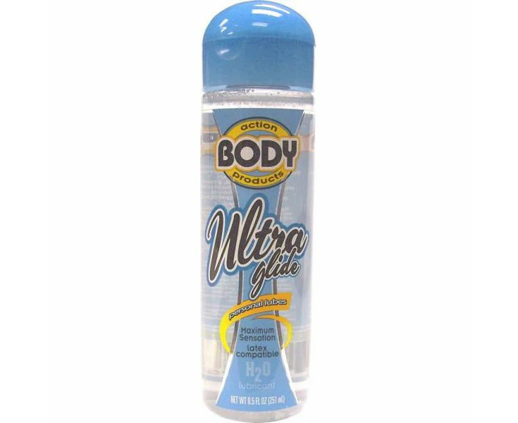 Body Action Ultra Glide Water Based Lubricant 8.5 Ounce Premium Intimate Lubricant For Enhanced Sensation And Pleasure Clear, Odorless, Latex Compatib