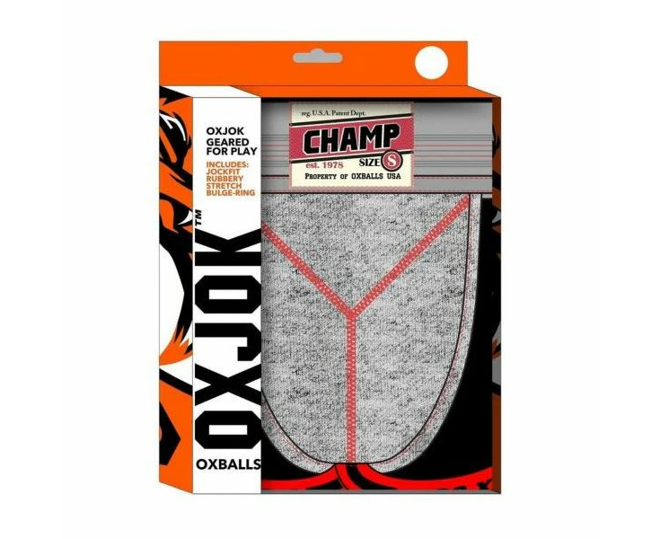 Champ Charcoal Sultry Nights Oxjok Seduction Jockstrap (model: Snj002) Men's Butt Lifting Erotic Jock In Seductive Charcoal