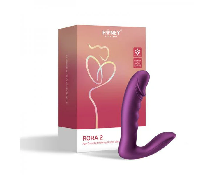 Introducing The Honey Play Box Rora 2 App Controlled Rotating G Spot Vibrator & Clit Stimulator For Women In Luxurious Rose Gold