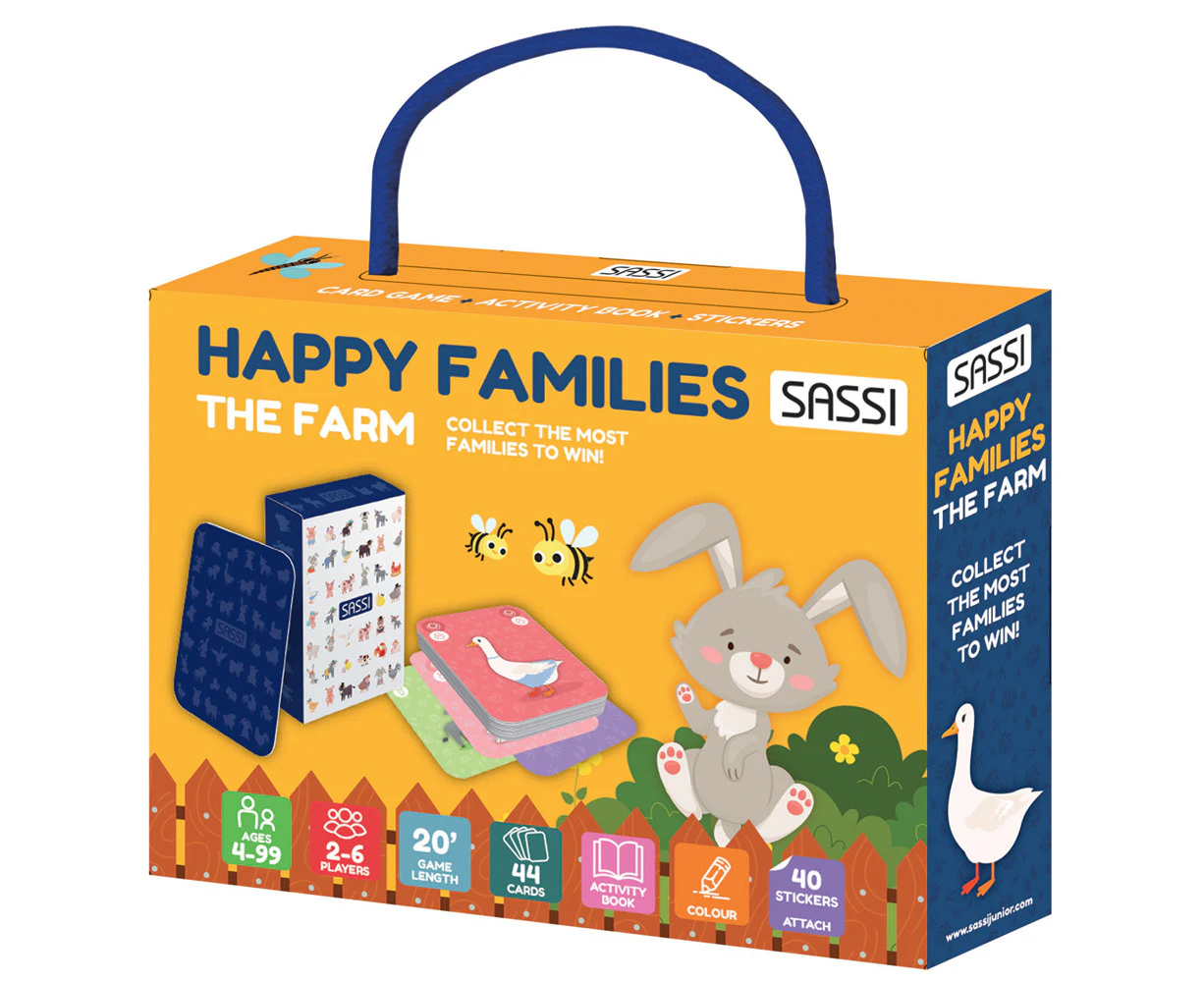 Sassi Games Happy Families Farm Game Kids/Children Educational Activity Play 4y+