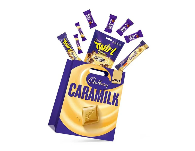 9pc Cadbury Dairy Milk Caramilk Super Showbag Chocolate Confectionery Mix Snacks