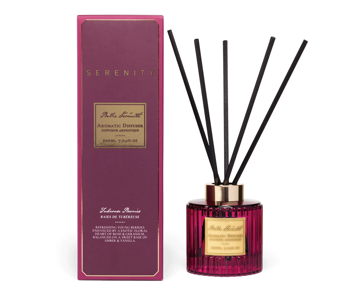 Serenity Belle Serenite 200ml Reed Diffuser Home Fragrance Tuberose Berries