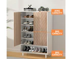 Artiss Shoe Rack Cabinet 24 Pairs 6-tier White