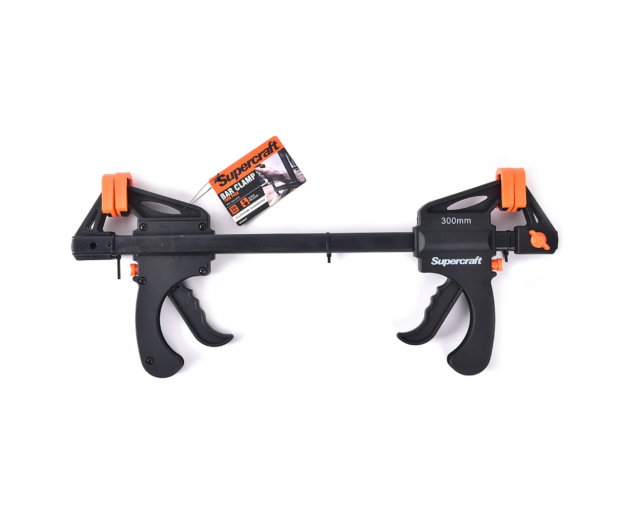 Supercraft 300mm Twin Bar Clamp Wood/Metal Working Workshop Home DIY Tool