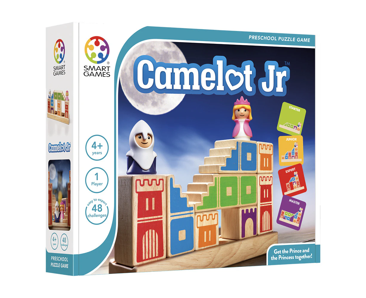 Smart Games Camelot Jr Children's/Kid's Single Player Block Puzzle Game 4y+