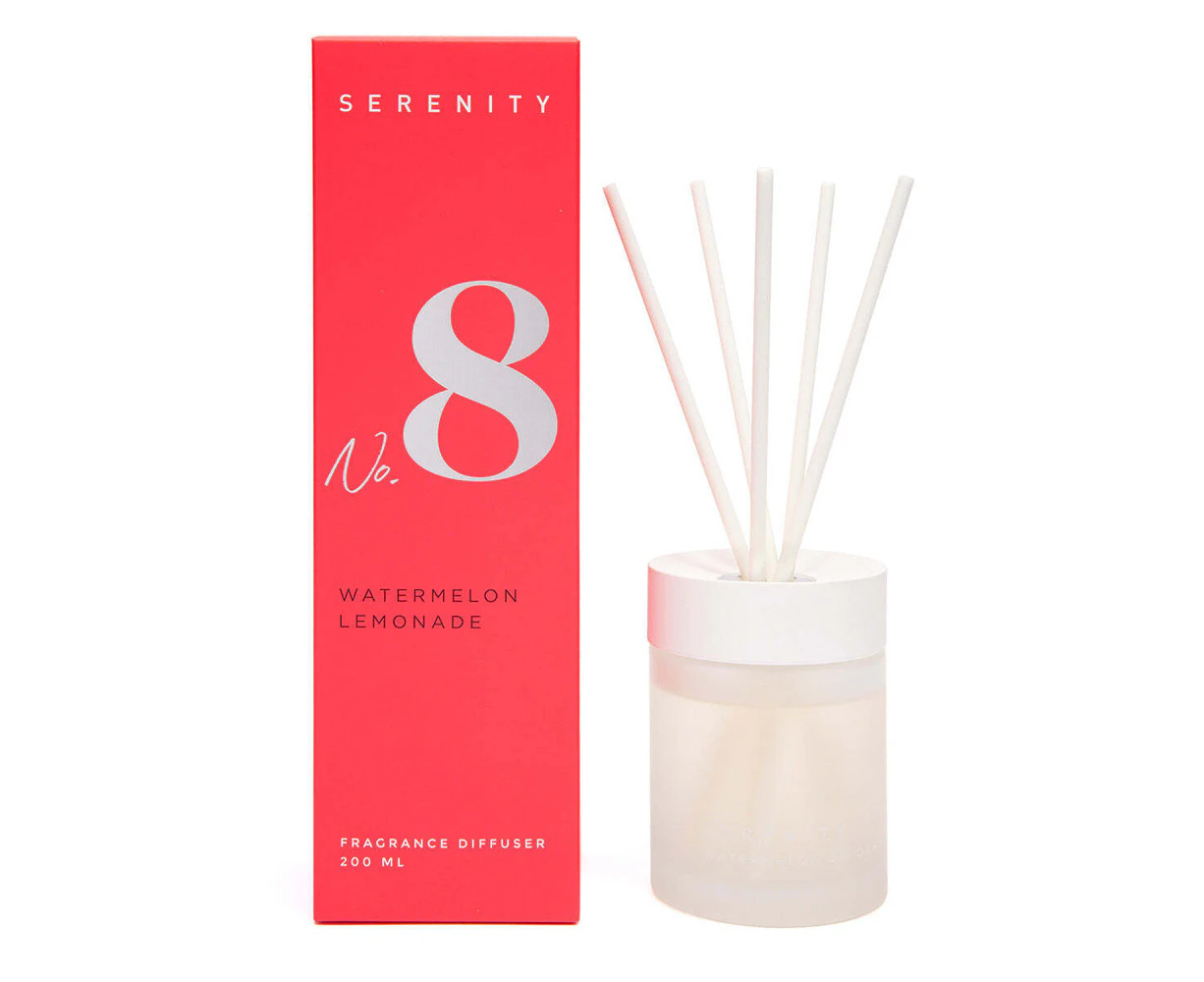 Serenity Numbered Core 200ml Reed Diffuser Scented Fragrance Watermelon Lemonade