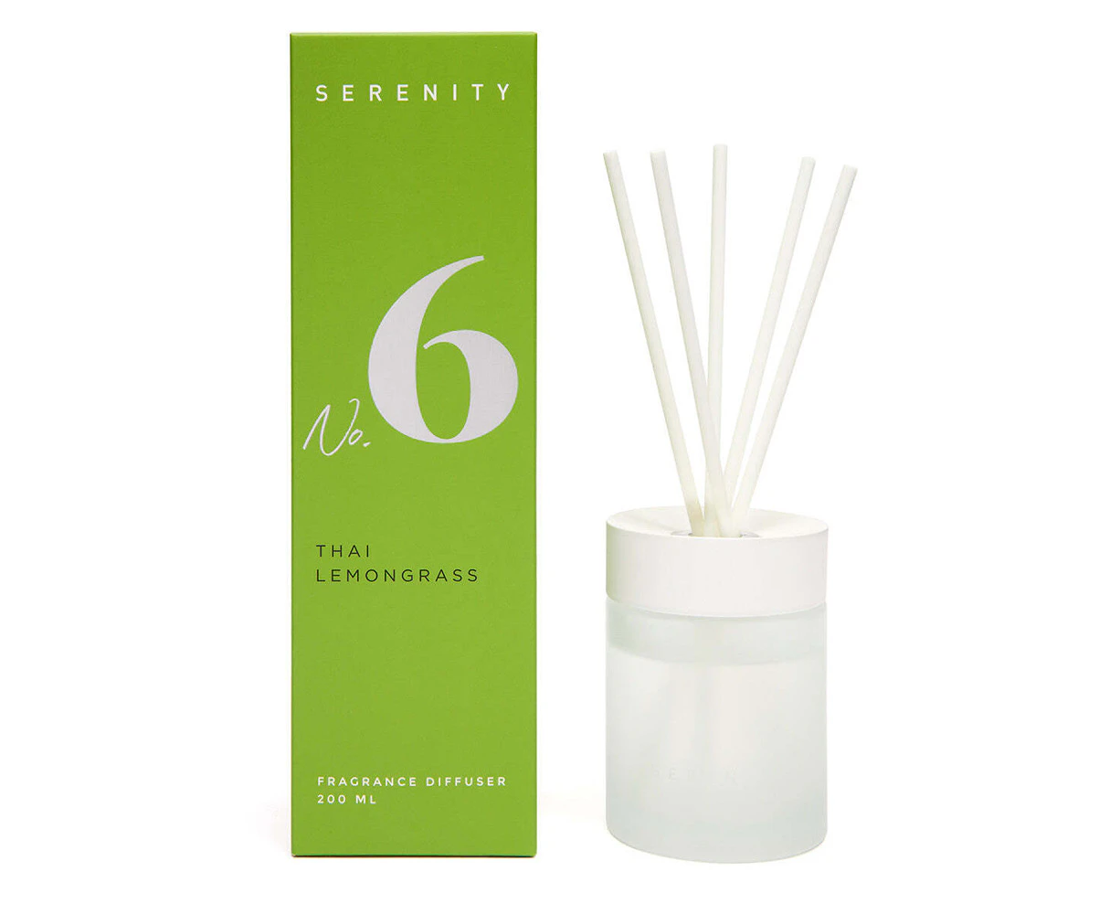 Serenity Numbered Core 200ml Reed Diffuser Scented Fragrance Thai Lemongrass