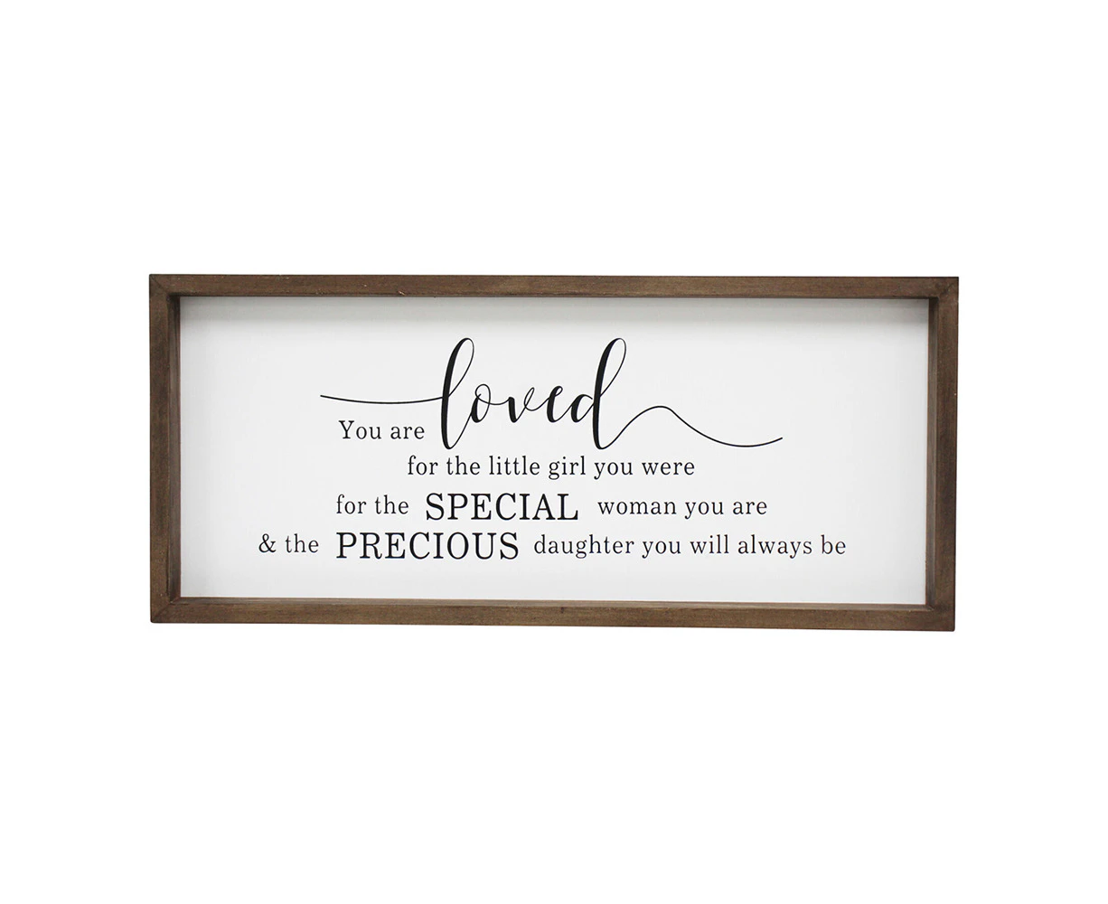 MDF 48cm Daughter Sign Home Wall/Tabletop Decorative Rectangular Message Plaque