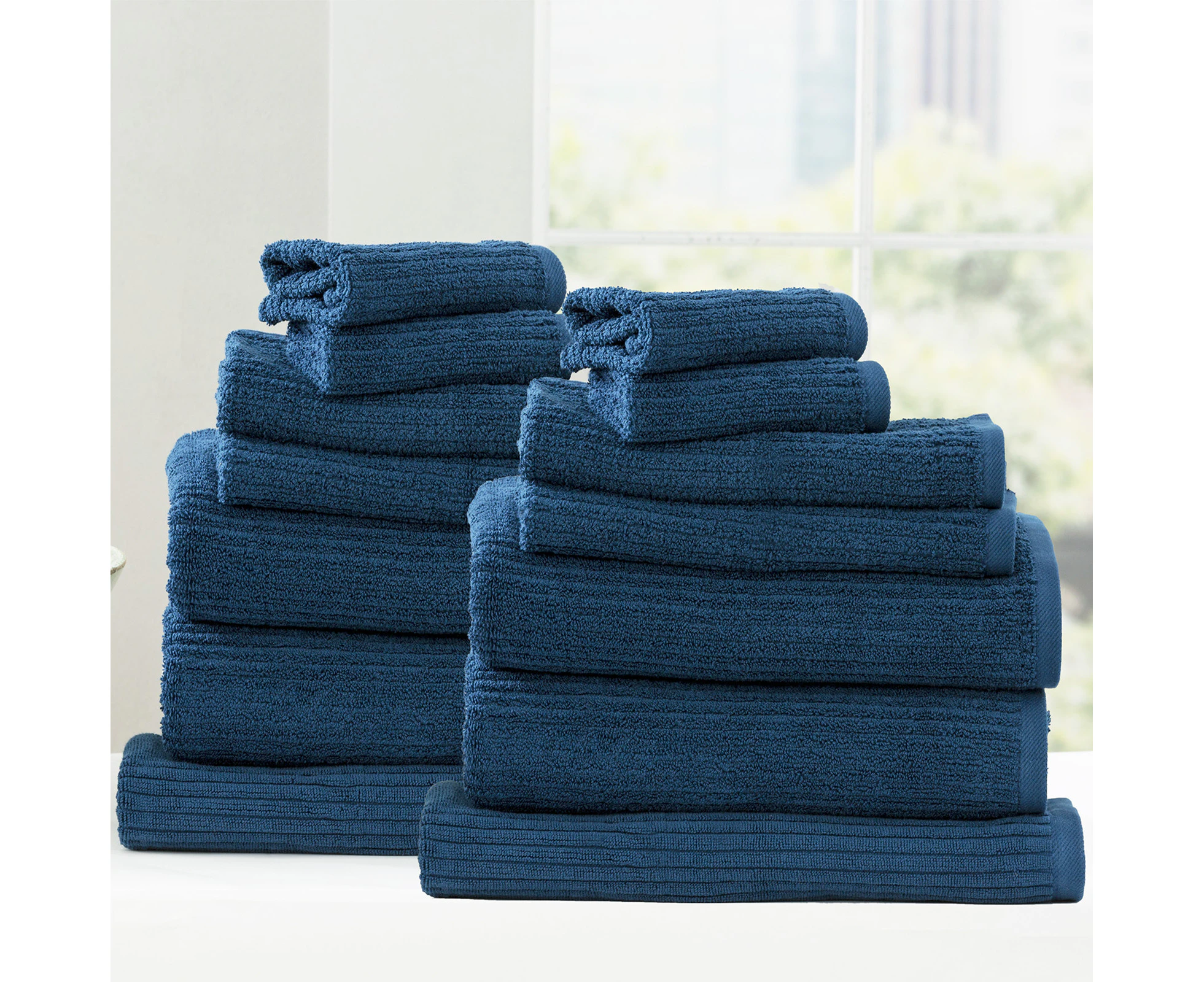 Renee Taylor Cobblestone 14 Piece Towel Pack - Ink